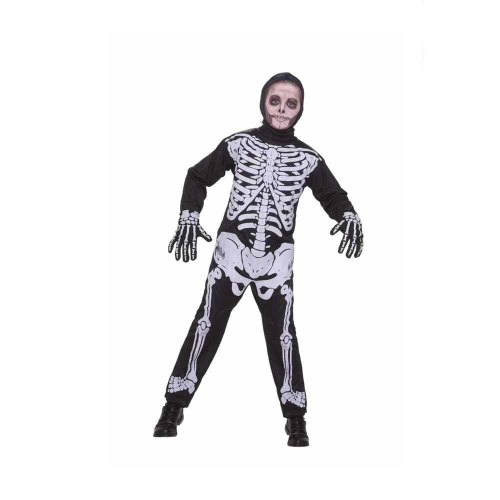 NEW! Celebrate It Childrens Skeleton Halloween Costume Boys Size M 8